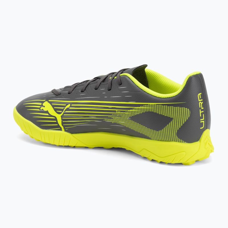 Buty piłkarskie męskie PUMA Ultra 5 Play TT matte aged silver/yellow alert/puma aged silver 3