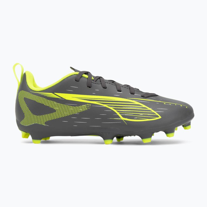 Buty piłkarskie dziecięce PUMA Ultra 5 Play FG/AG Jr matte aged silver/yellow alert/puma aged silver 2