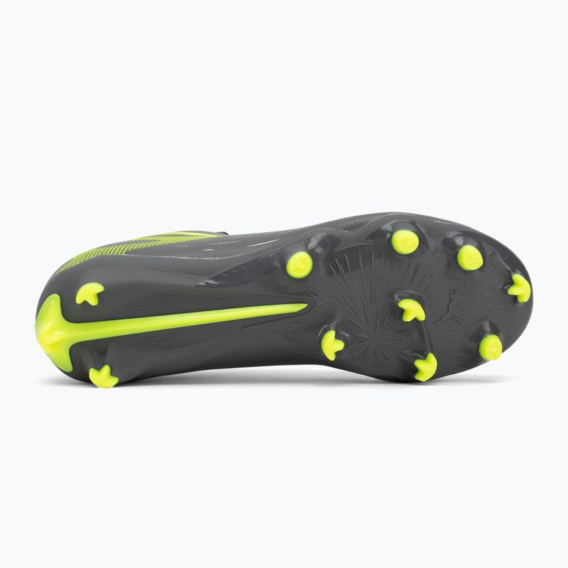 Buty piłkarskie dziecięce PUMA Ultra 5 Play FG/AG Jr matte aged silver/yellow alert/puma aged silver 4