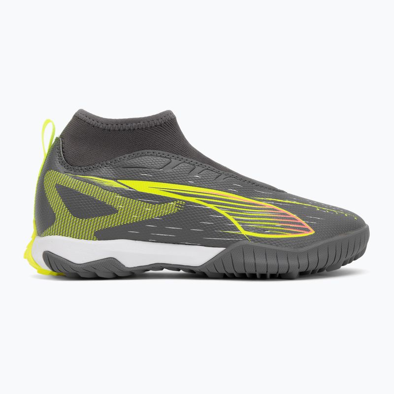 Buty piłkarskie dziecięce PUMA Ultra 5 Match+ LL TT + Mid Jr matte aged silver/yellow alert/puma aged silver 2