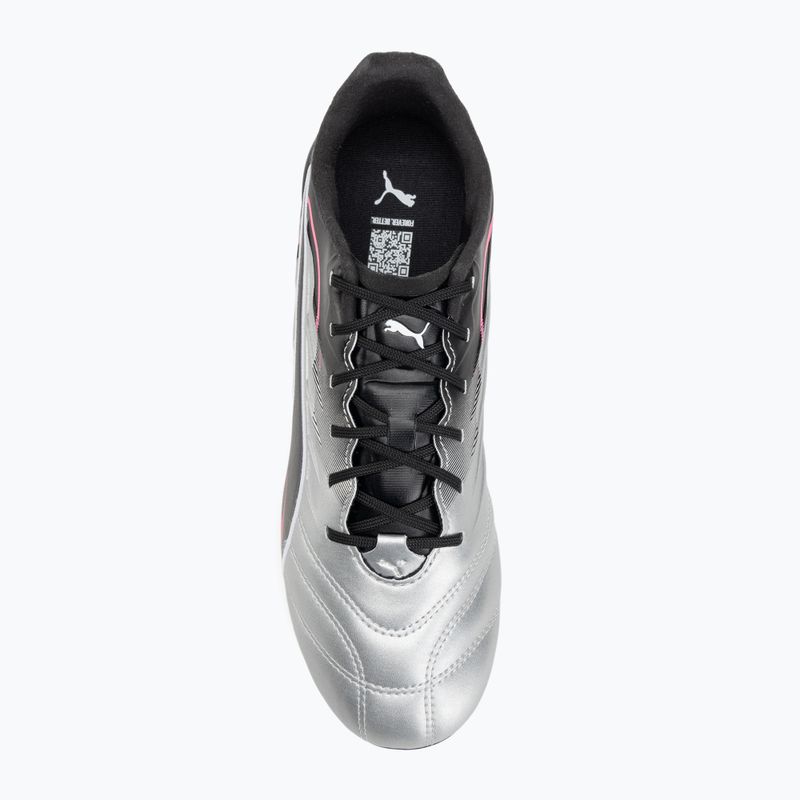 Buty piłkarskie męskie PUMA King Pro FG/AG puma silver/puma black/sun struck/puma white 5