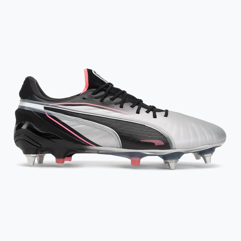 Buty piłkarskie męskie PUMA King Ultimate MxSG puma silver/puma black/sun struck/puma white 2