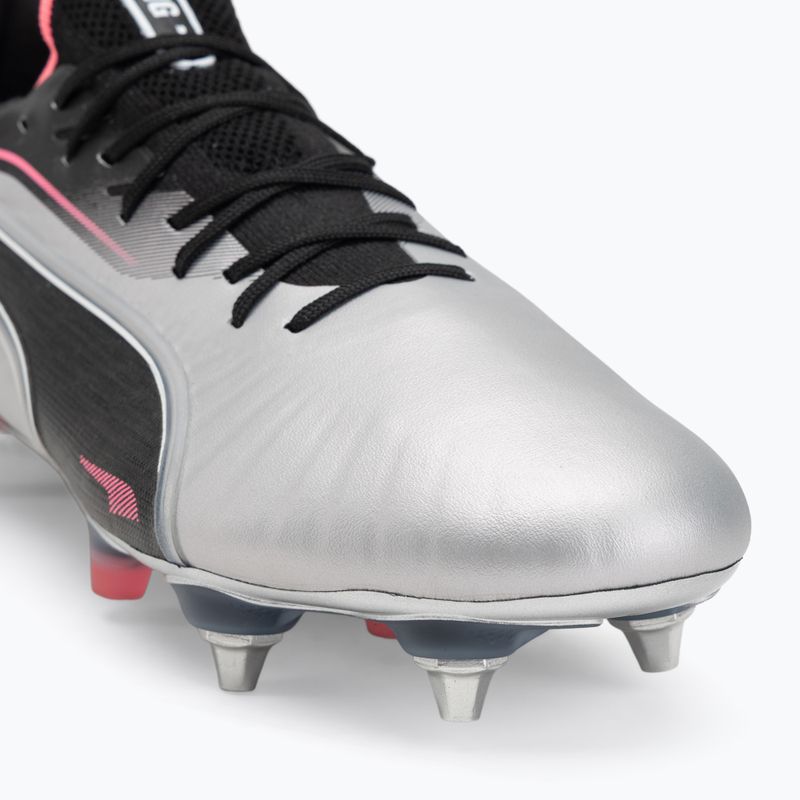 Buty piłkarskie męskie PUMA King Ultimate MxSG puma silver/puma black/sun struck/puma white 7