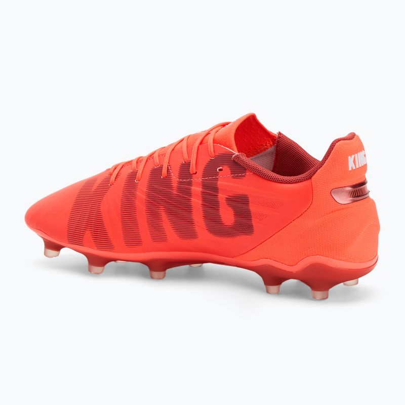Buty piłkarskie męskie PUMA King Match FG/AG glowing red/puma white/red fire 3