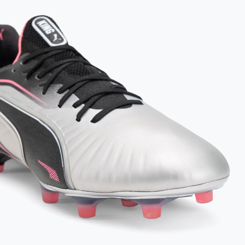 Buty piłkarskie męskie PUMA King Ultimate FG/AG puma silver/puma black/sun struck/puma white 7