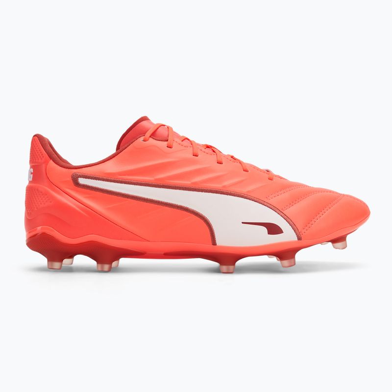 Buty piłkarskie męskie PUMA King Pro FG/AG glowing red/puma white/red fire 2