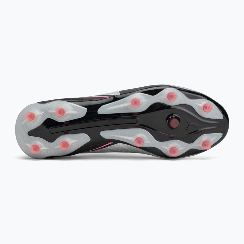 Buty piłkarskie męskie PUMA King Match FG/AG puma silver/puma black/sun struck/puma white 4
