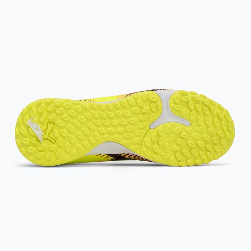 Buty piłkarskie dziecięce PUMA Future 8 Play TT + Mid yellow alert/ puma black/ sun struck 4
