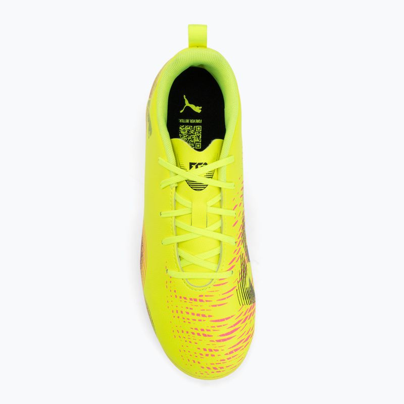 Buty piłkarskie dziecięce PUMA Future 8 Play TT + Mid yellow alert/ puma black/ sun struck 5