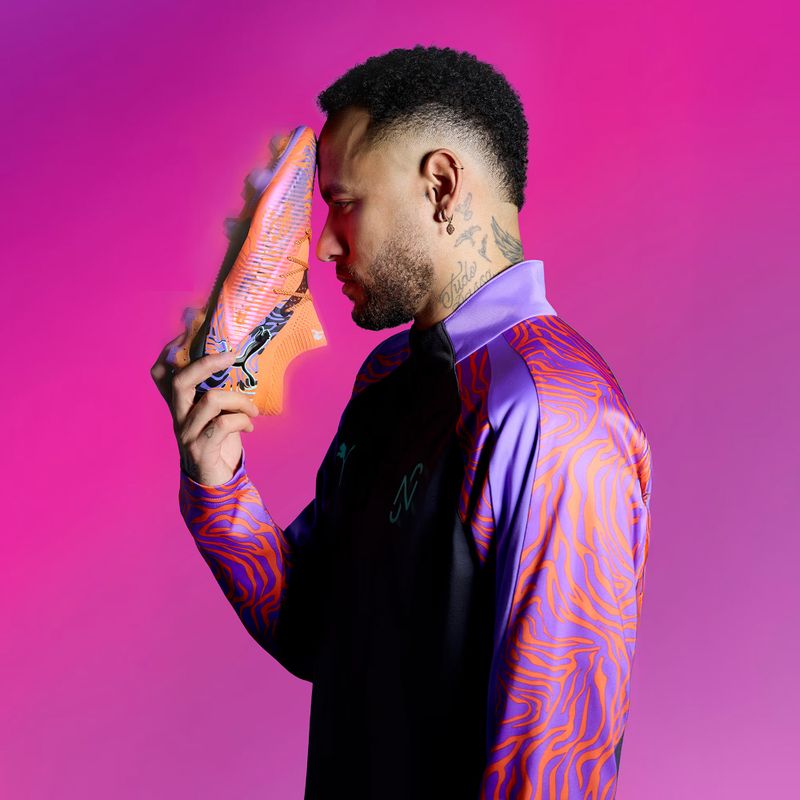 Buty piłkarskie męskie PUMA Future 8 Ultimate Creativity FG orange poppy/dark amethyst/electric peppermint/black 11