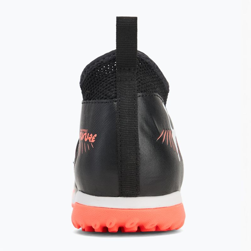 Buty piłkarskie dziecięce PUMA Future 8 Match TT + Mid puma black/ puma white/ glowing red 6