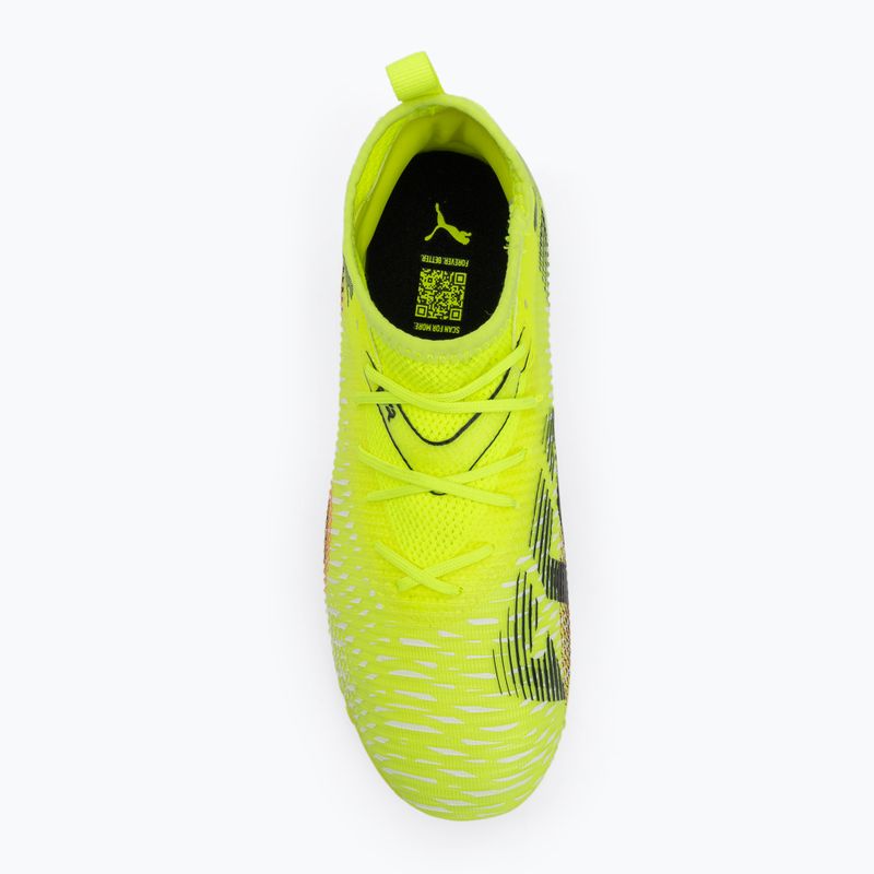 Buty piłkarskie dziecięce PUMA Future 8 Match TT + Mid yellow alert/ puma black/ sun struck 5