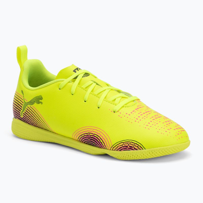 Buty piłkarskie dziecięce PUMA Future 8 Play It yellow alert/ puma black/ sun struck