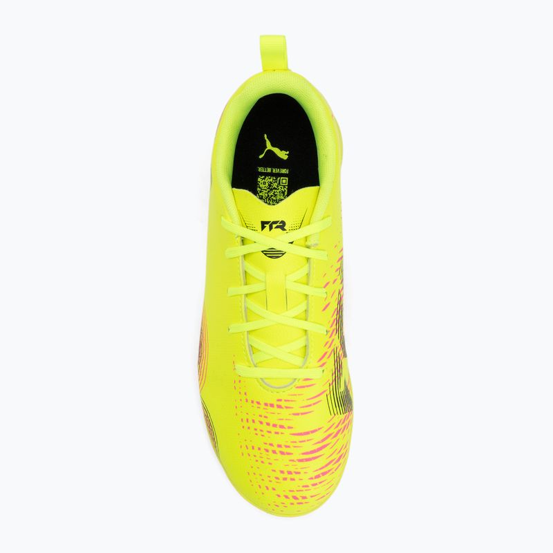 Buty piłkarskie dziecięce PUMA Future 8 Play It yellow alert/ puma black/ sun struck 5