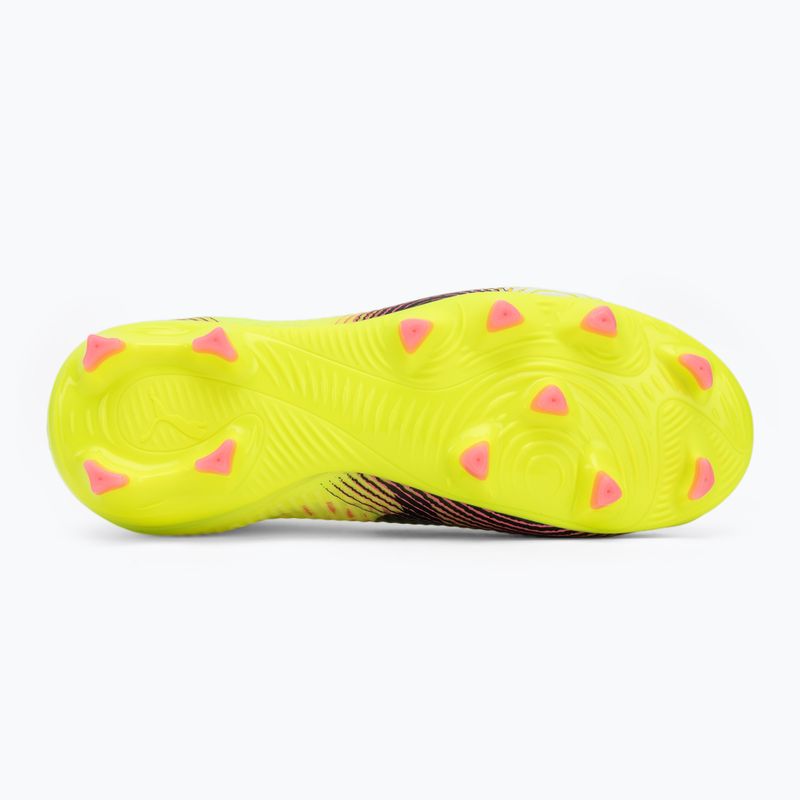 Buty piłkarskie dziecięce PUMA Future 8 Pro FG/AG Jr yellow alert/puma black/sun struck 4