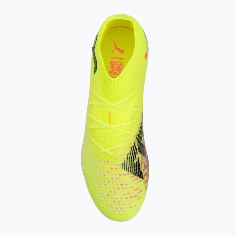 Buty piłkarskie męskie PUMA Future 8 Pro FG/AG yellow alert/puma black/sun struck 5