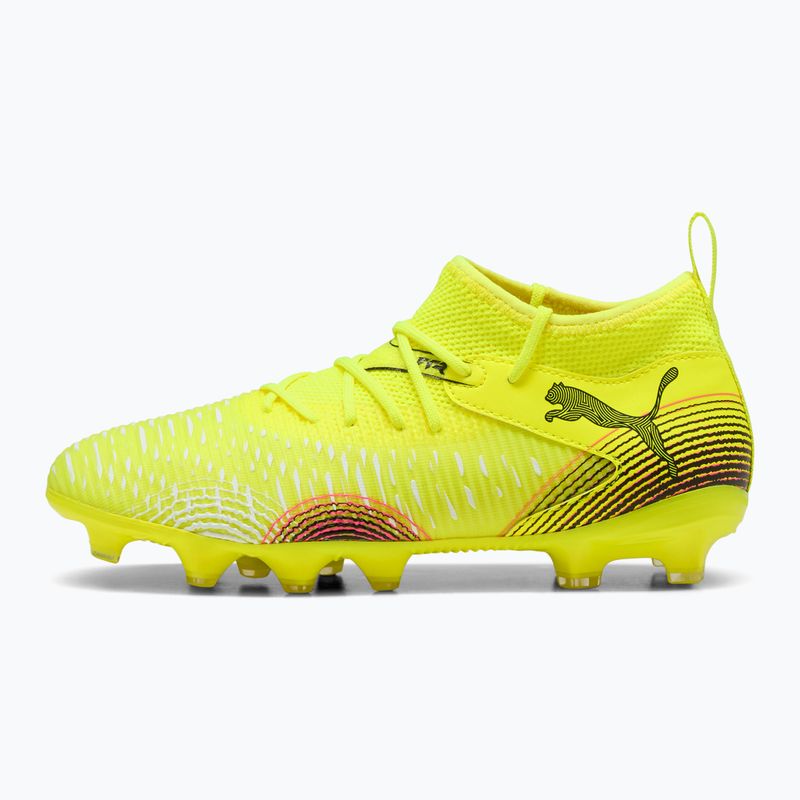 Buty piłkarskie dziecięce PUMA Future 8 Match FG/AG yellow alert/ puma black/ sun struck 2
