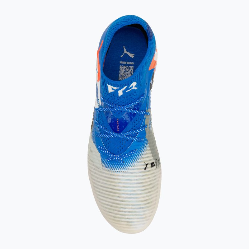 Buty piłkarskie męskie PUMA Future 8 Ultimate Forever FG white/ultra blue/feather gray/puma black/glowing red 5