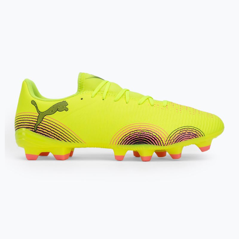 Buty piłkarskie męskie PUMA Future 8 Play FG/AG yellow alert/ puma black/ sun struck 2