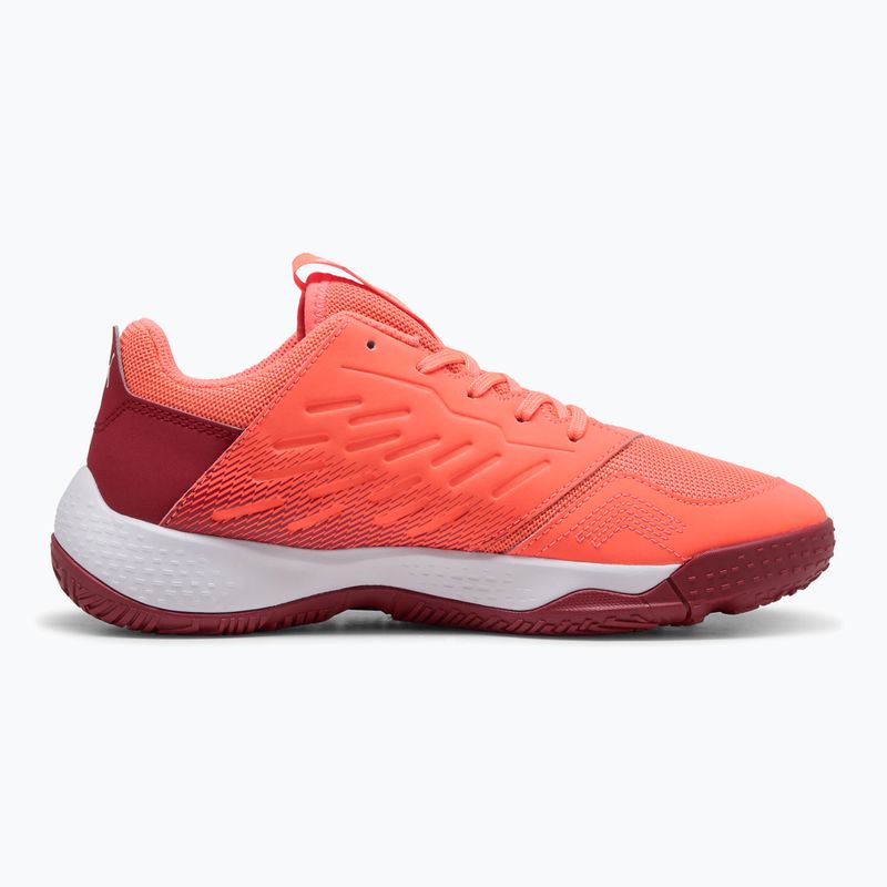 Buty do piłki ręcznej dziecięce PUMA Accelerate Jr glowing red/white/dark crimson/black 8
