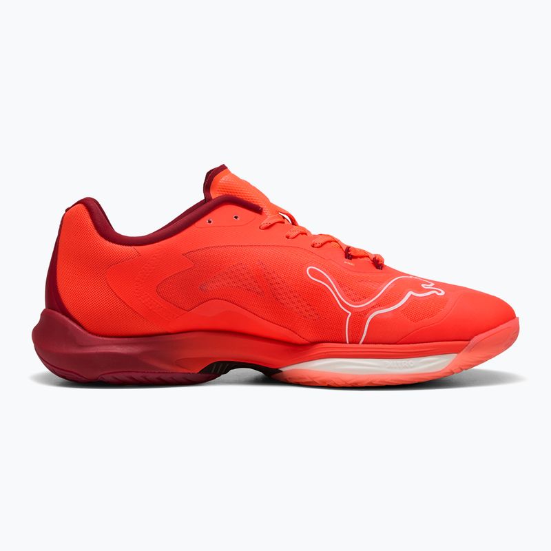 Buty do piłki ręcznej PUMA Vantage Nitro glowing red/puma white dark crimson/puma black 9