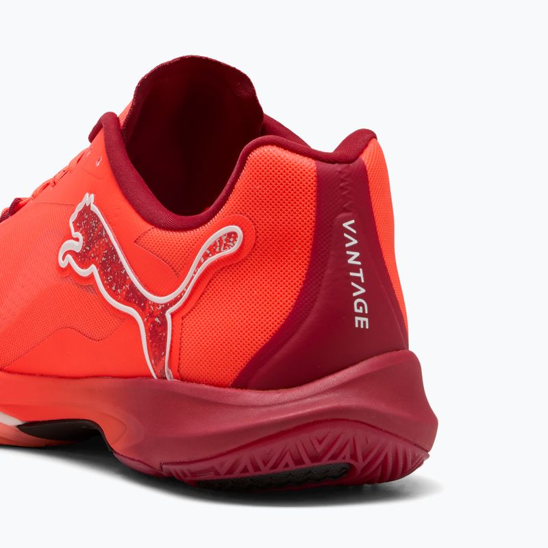 Buty do piłki ręcznej PUMA Vantage Nitro glowing red/puma white dark crimson/puma black 11