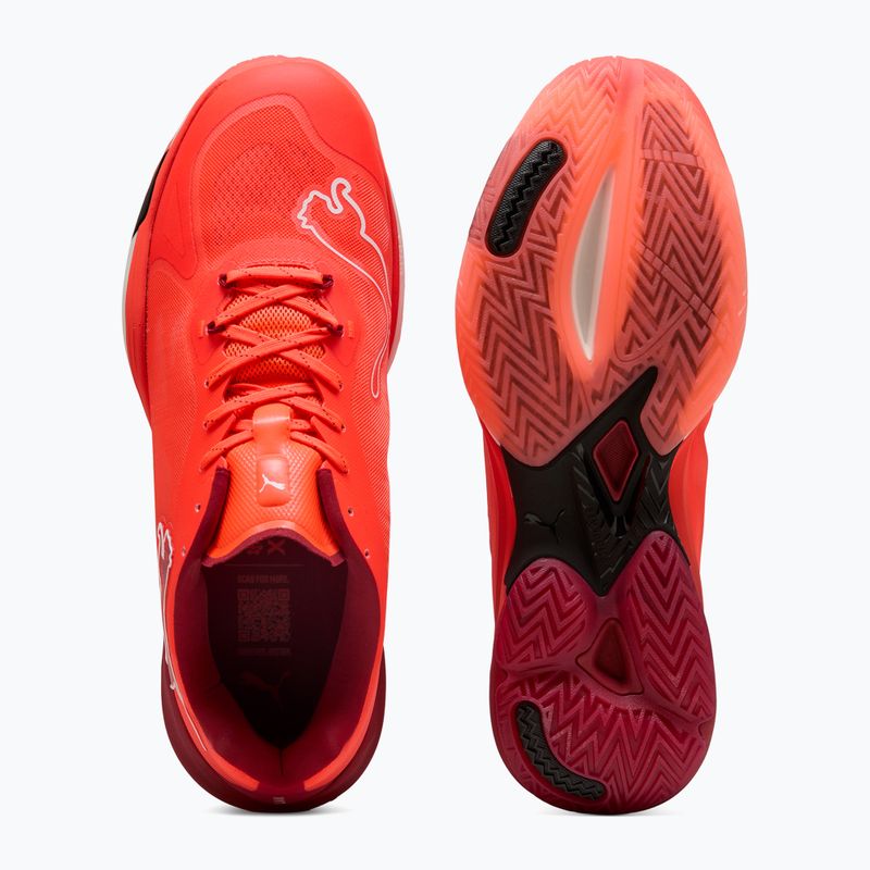 Buty do piłki ręcznej PUMA Vantage Nitro glowing red/puma white dark crimson/puma black 12