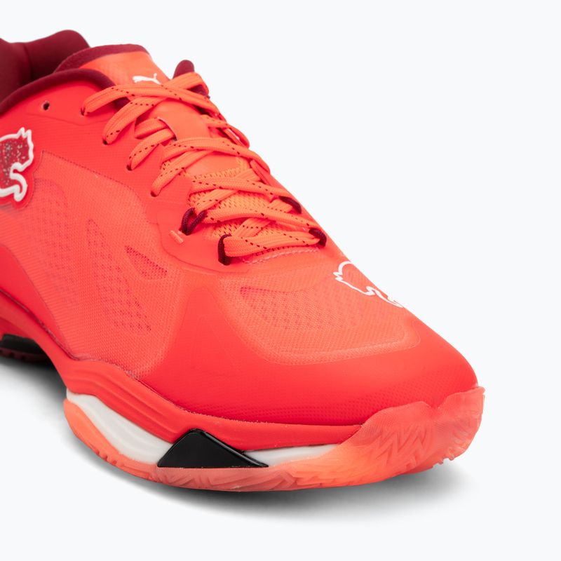 Buty do piłki ręcznej PUMA Vantage Nitro glowing red/puma white dark crimson/puma black 7