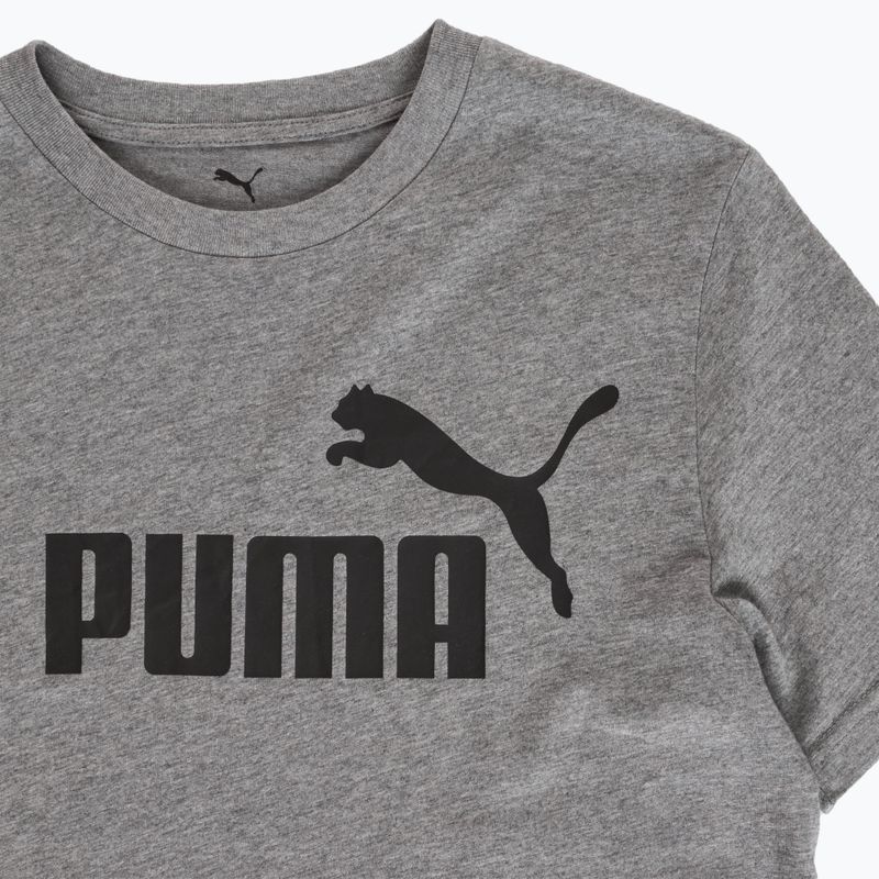 Koszulka męska PUMA ESS No. 1 Logo Tee medium gray heather 3