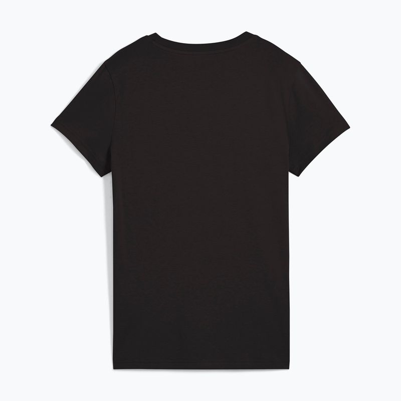 Koszulka damska PUMA ESS Metallic No. 1 Logo Tee puma black/metallic silver 2