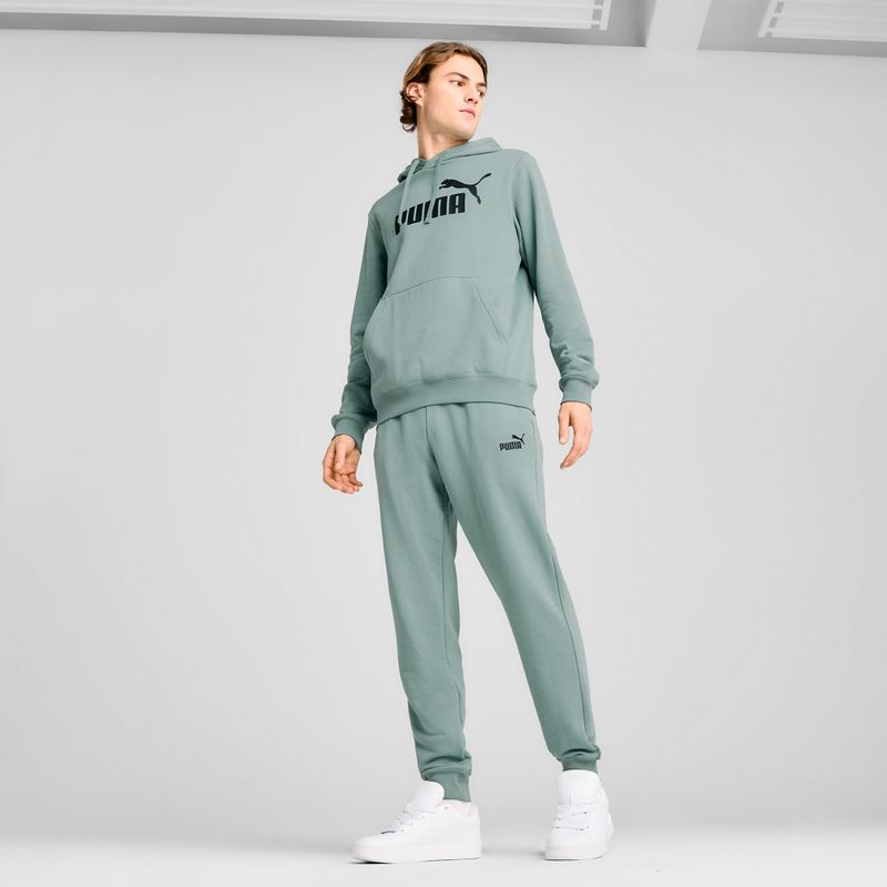 Spodnie męskie PUMA ESS No. 1 Logo Sweatpants TR CL green moon 3