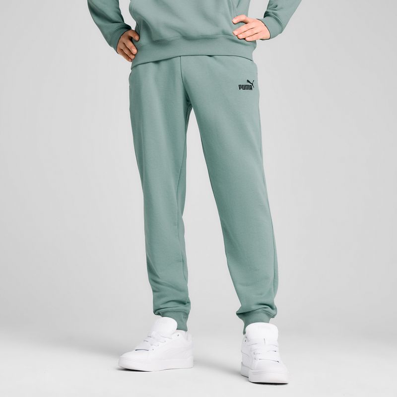 Spodnie męskie PUMA ESS No. 1 Logo Sweatpants TR CL green moon 4