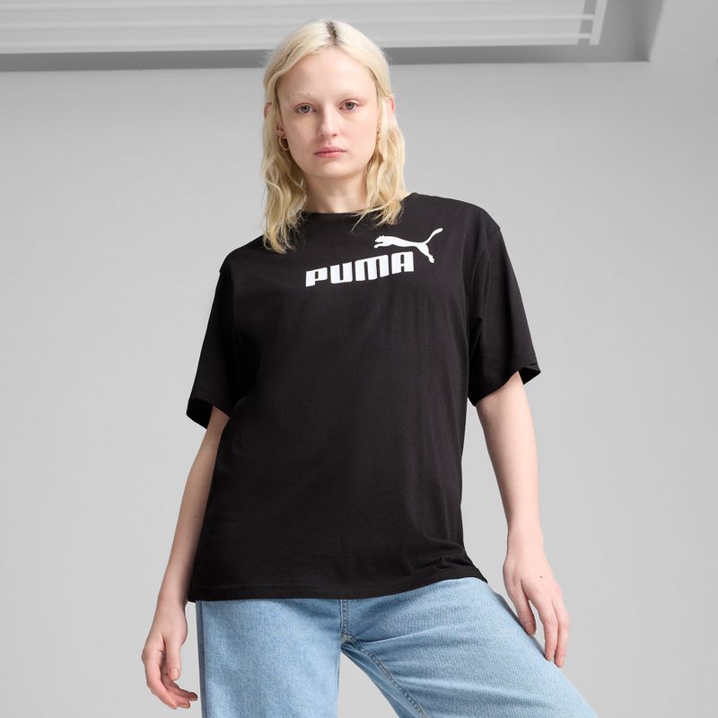 Koszulka damska PUMA ESS No. 1 Logo Relaxed Tee puma black 3