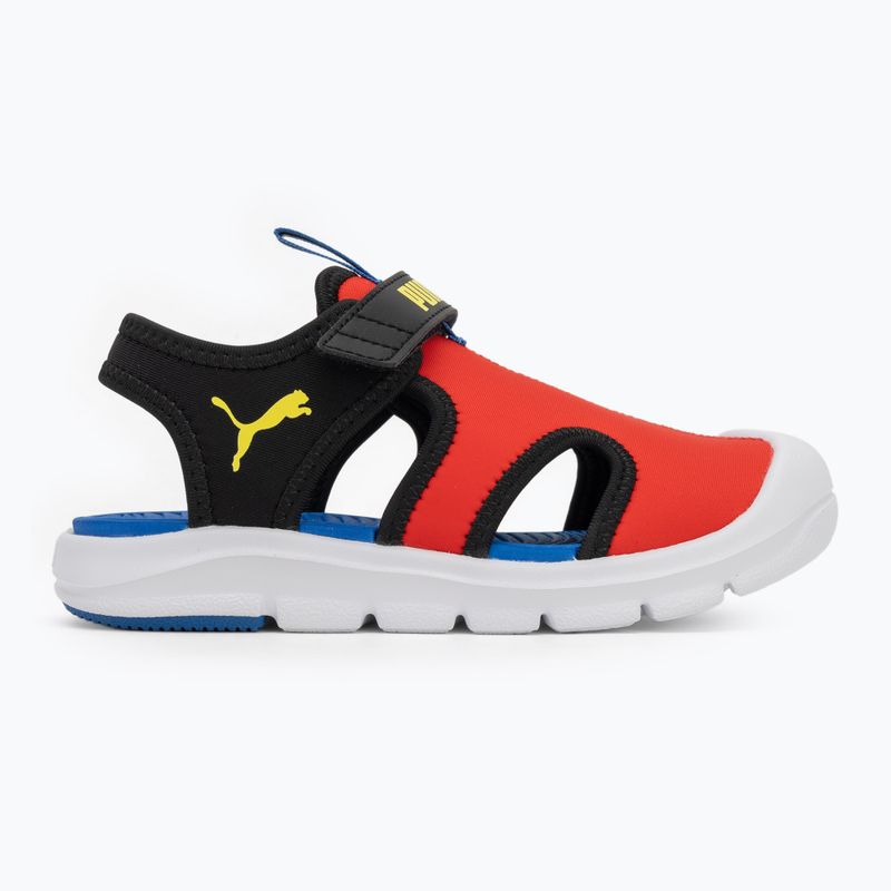 Sandały dziecięce PUMA Fun Racer Sandal V PS for all time red/lemon sherbert/puma black 2