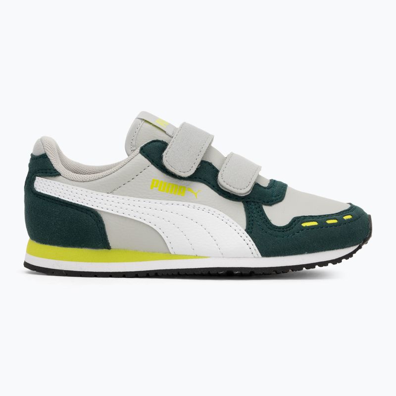 Buty juniorskie PUMA Cabana Racer SL 20 V PS cool light gray/puma white/dark myrtle/lime smash 2