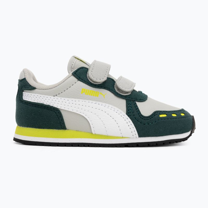 Buty dziecięce PUMA Cabana Racer SL 20 V Inf cool light gray/puma white/dark myrtle/lime smash 2