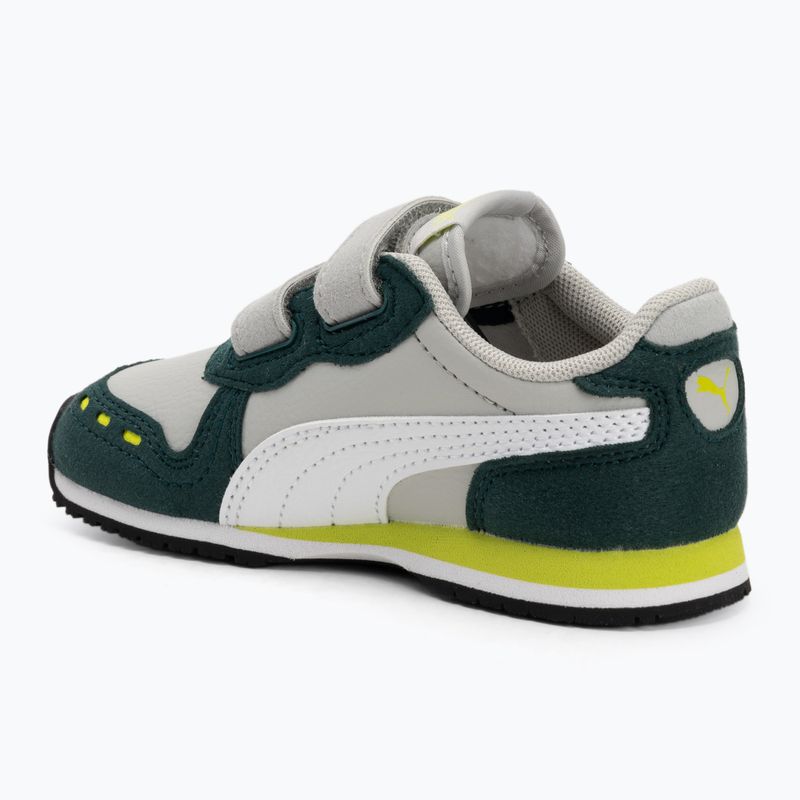 Buty dziecięce PUMA Cabana Racer SL 20 V Inf cool light gray/puma white/dark myrtle/lime smash 3