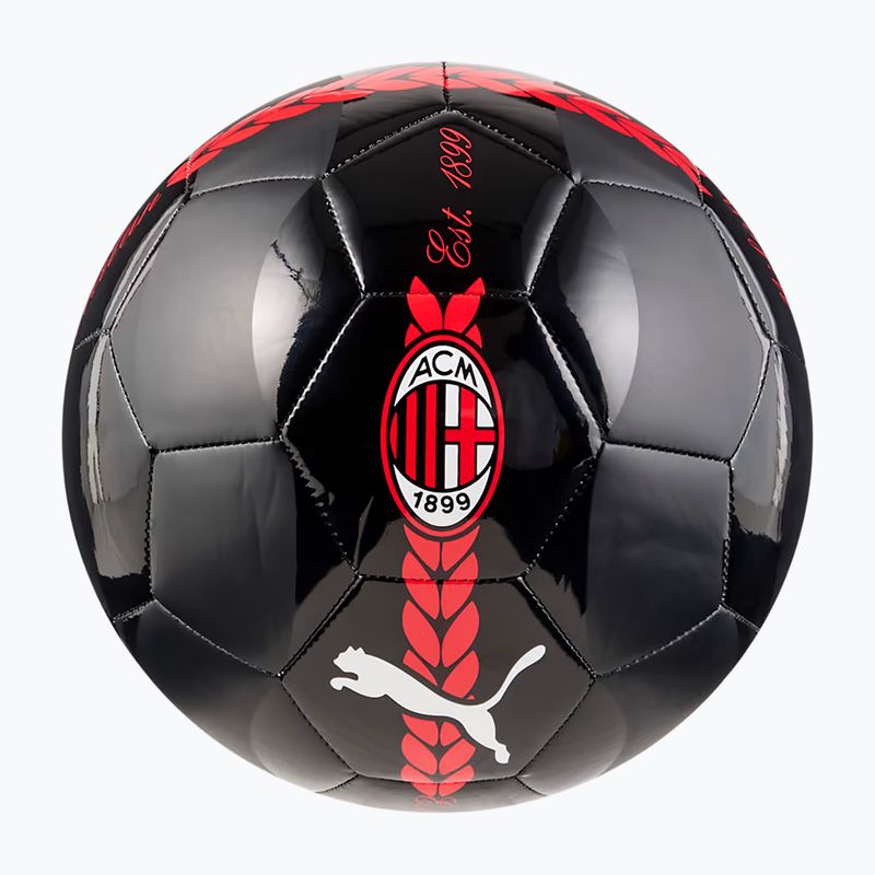Piłka do piłki nożnej PUMA ACM PreMatch puma black/for all time red rozmiar 5 2