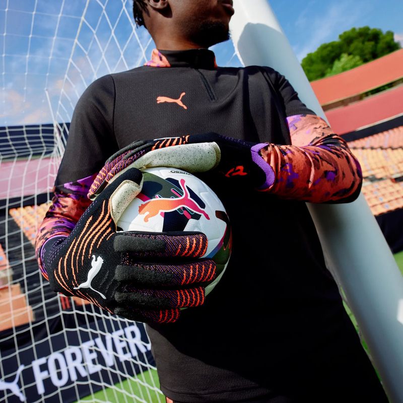Rękawice bramkarskie PUMA Future Ultimate NC puma black/glowing red/purple glimmer 6