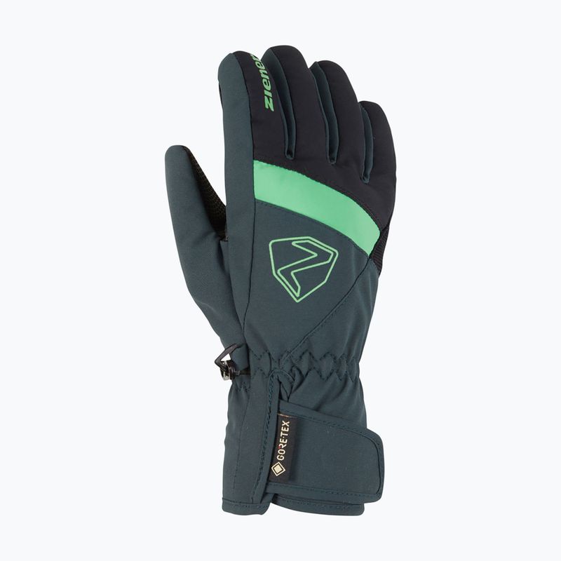 Rękawice narciarskie dziecięce ZIENER Leif GTX dark jungle 7