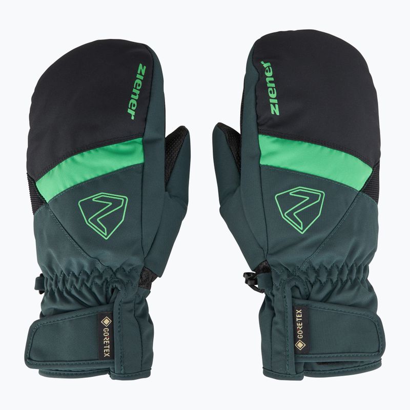 Rękawice narciarskie dziecięce ZIENER Levin GTX Mitten dark jungle 3