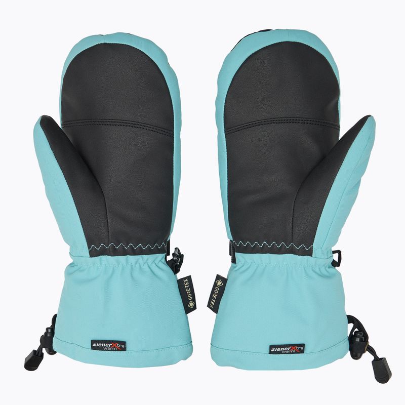 Rękawice narciarskie dziecięce ZIENER Lanic GTX + Gore Plus Warm Mitten river blue 2
