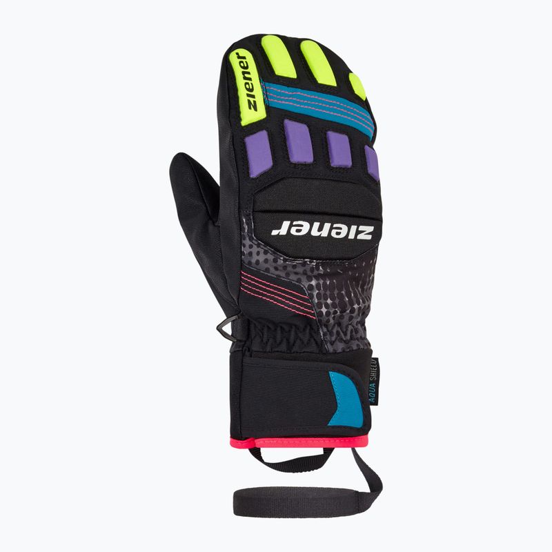 Rękawice narciarskie dziecięce ZIENER Luron Aquashield PR Mitten multicolor 2