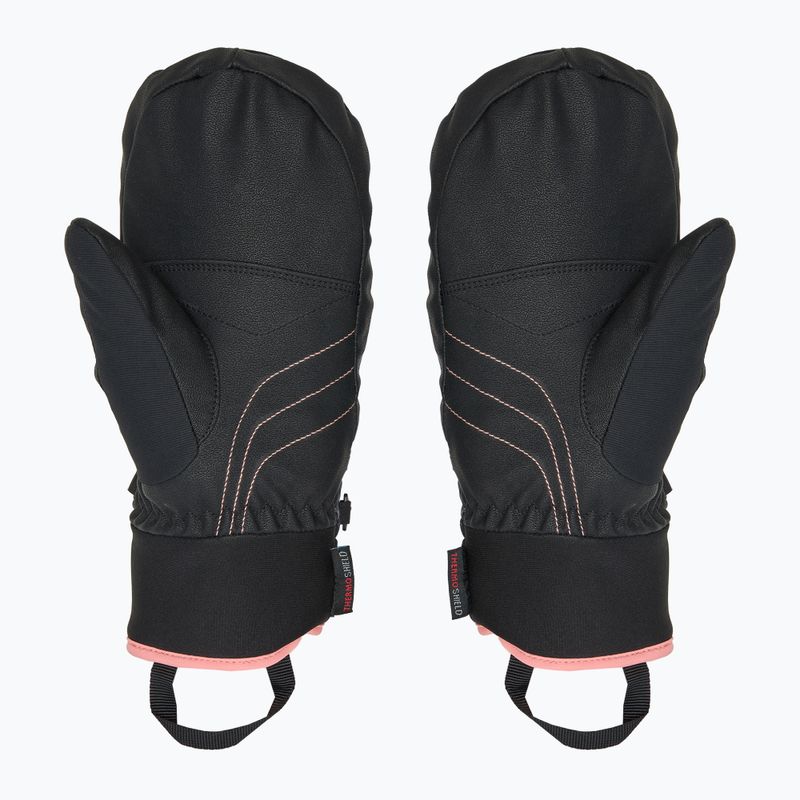 Rękawice narciarskie dziecięce ZIENER Luron Aquashield PR Mitten black/pink vani 2