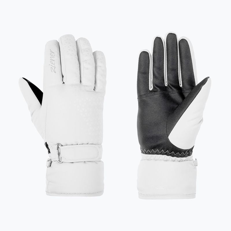 Rękawice narciarskie damskie ZIENER Kisar Aquashield white