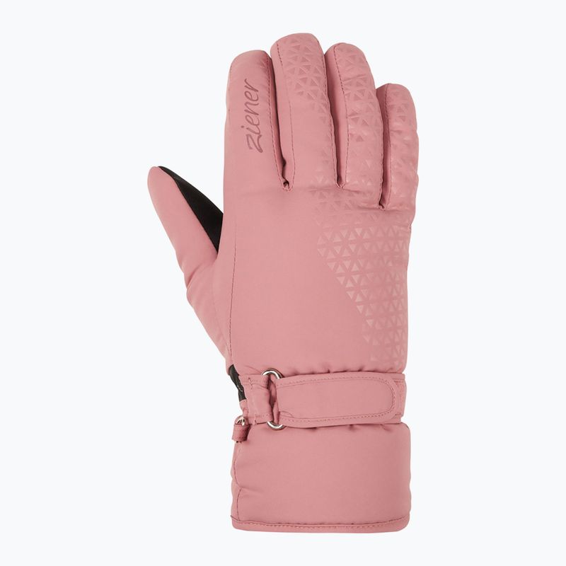 Rękawice narciarskie damskie ZIENER Kisar Aquashield rose blossom 2
