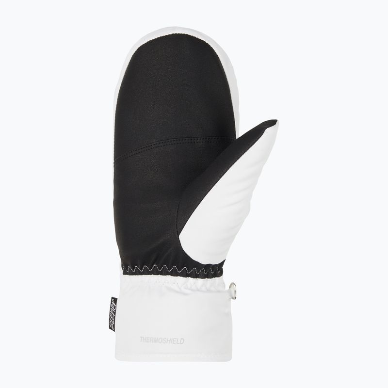 Rękawice narciarskie damskie ZIENER Kisar Aquashield Mitten white 3
