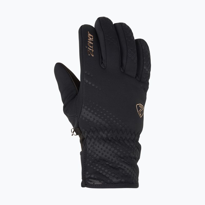 Rękawice narciarskie damskie ZIENER Karoi WS PR black/rose metallic 7