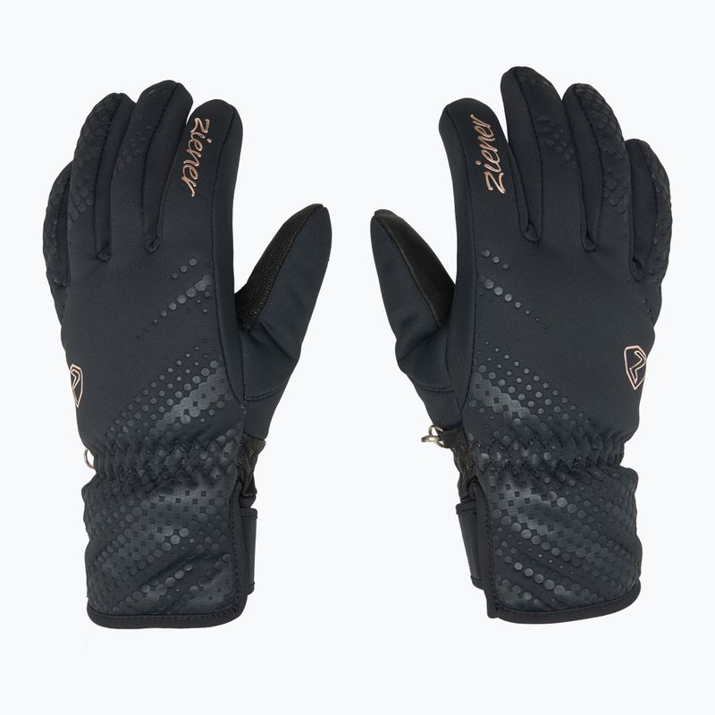 Rękawice narciarskie damskie ZIENER Karoi WS PR black/rose metallic 3