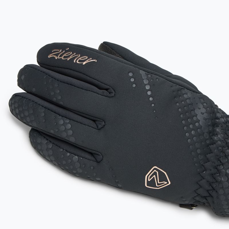 Rękawice narciarskie damskie ZIENER Karoi WS PR black/rose metallic 4